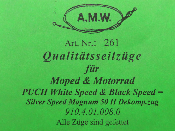 Bowdenzug Puch X50 2M Dekompressionszug A.M.W.  product